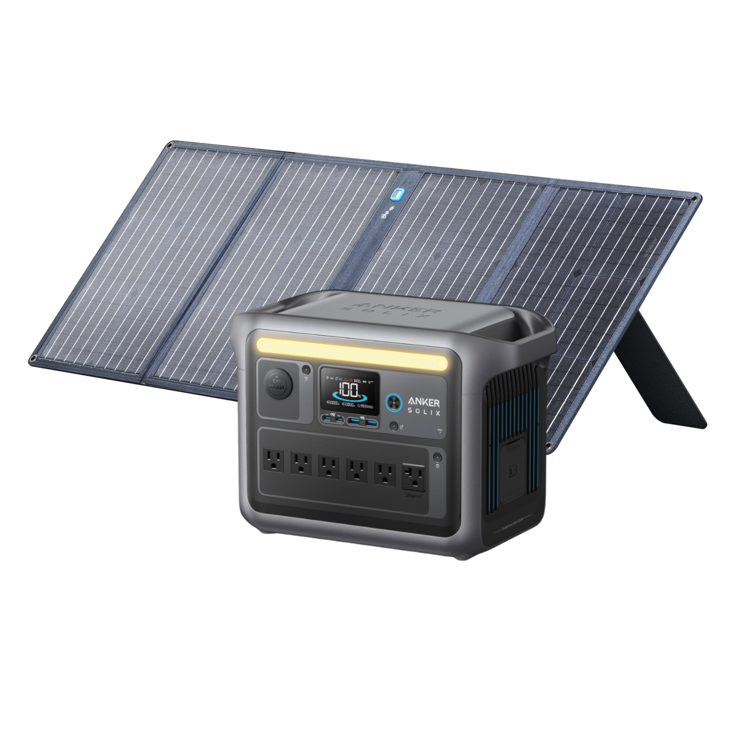 Anker SOLIX C1000 Solar Generator + 100W Solar Panel