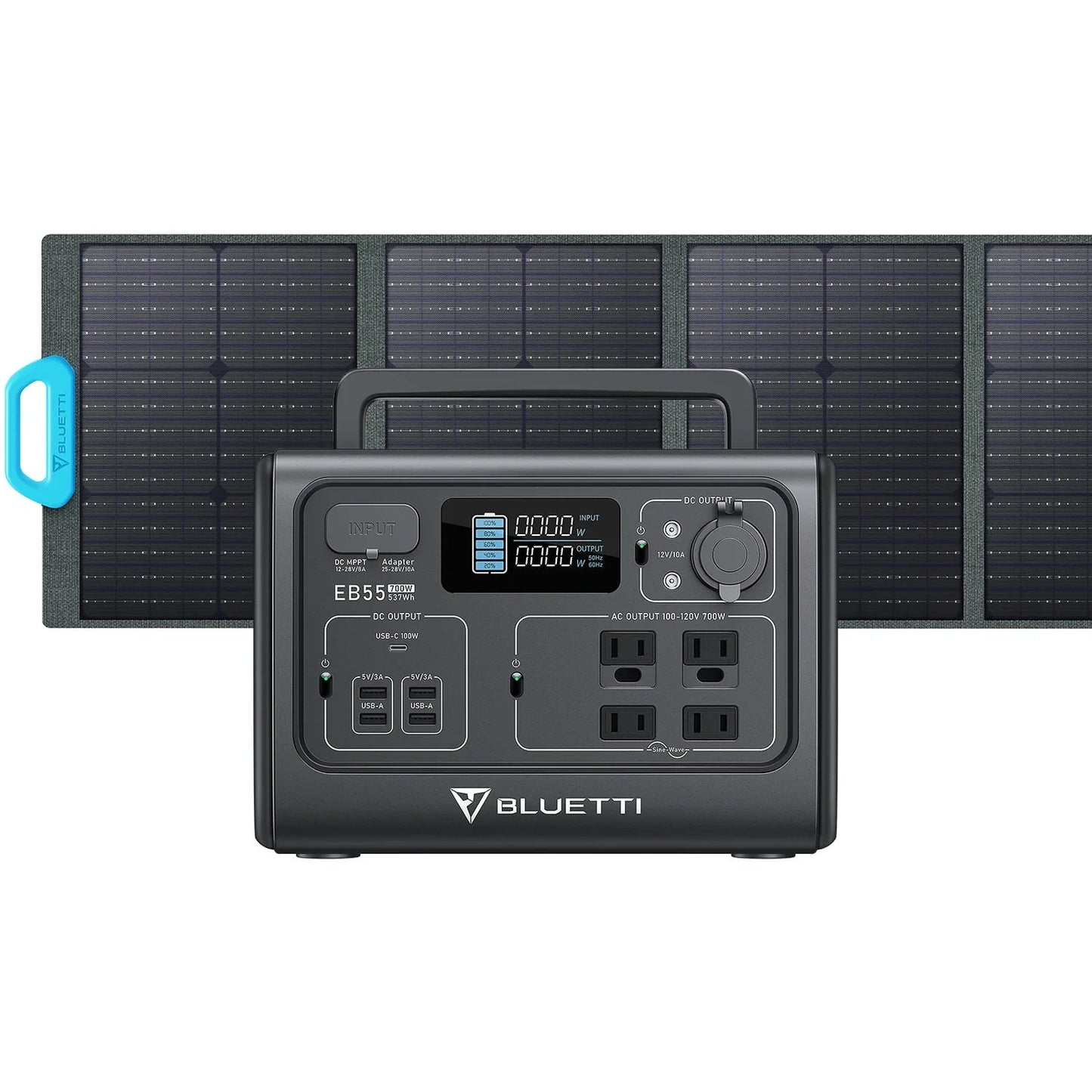 BLUETTI EB55 + 1*PV120 | Solar Generator Kit