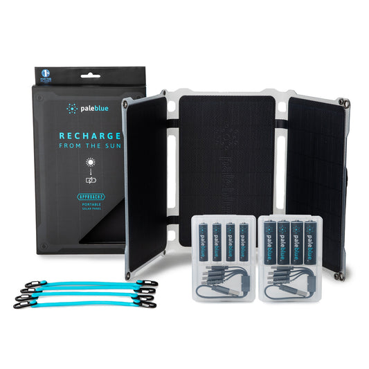 PaleBlue AA & AAA Portable Solar Power Kit